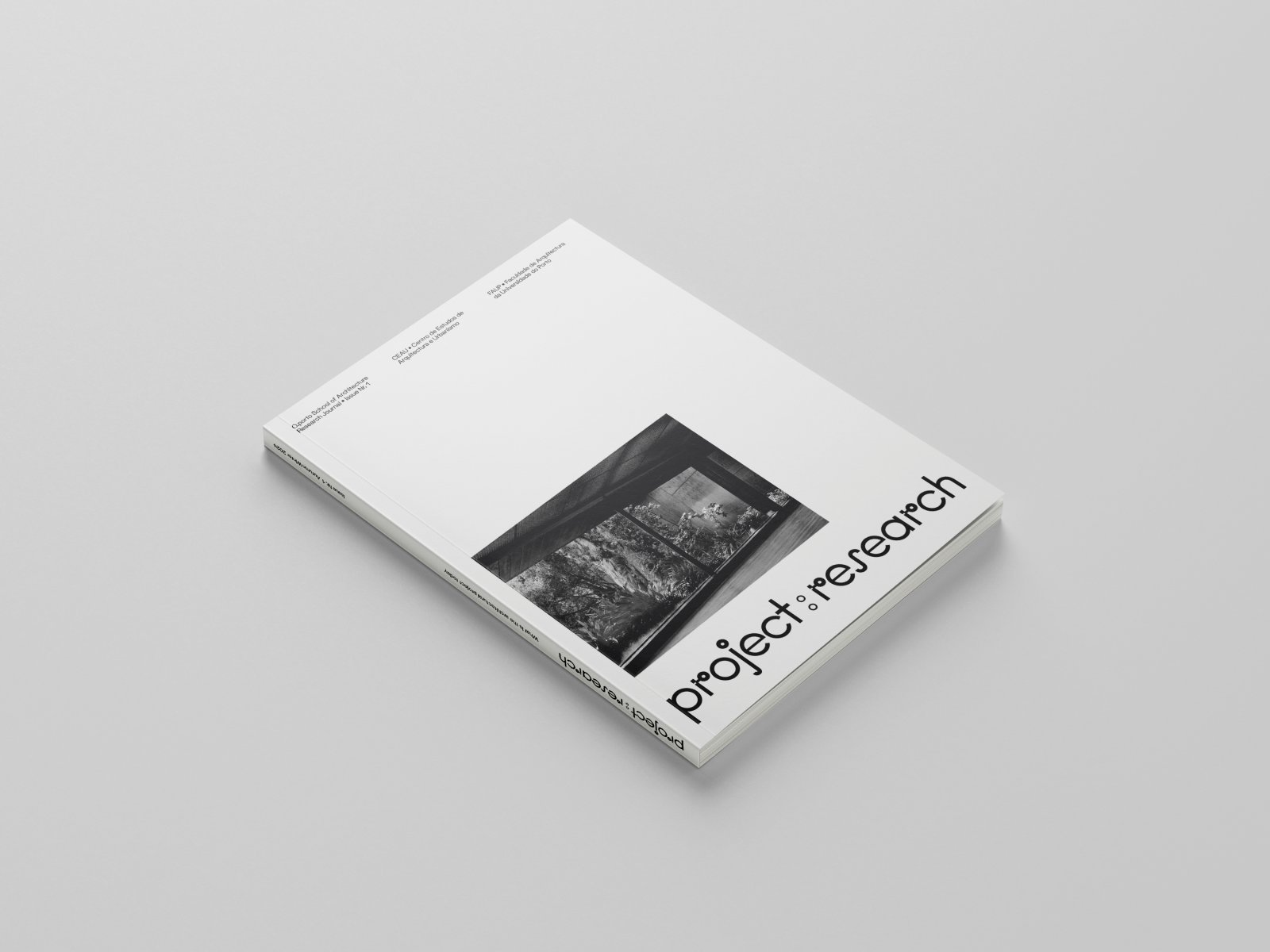 Image: Mock-up of the journal. Graphic design and logo by Joana Machado. Photograph by André Cepeda. Courtesy of both.